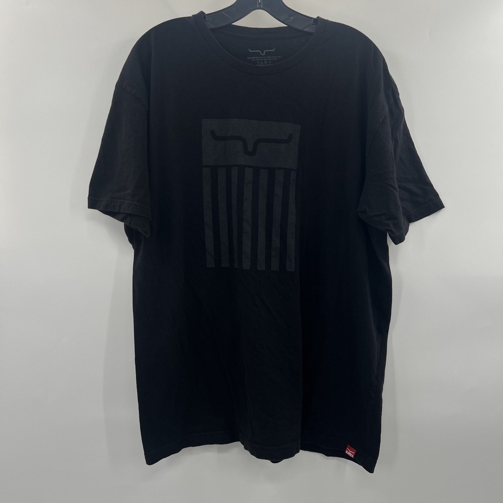 Kimes Ranch T Shirt Mens XL Western Rodeo Cowboy Logo Graphic Black SS